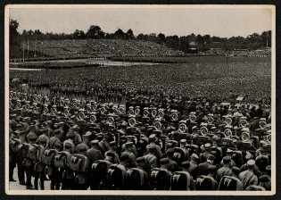 1933 The march out of the SA in Luitpoldhain NSDAP, Propaganda Card