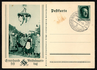 1937 Michel P 265 with Special Postmark Berlin-Charlottenburg