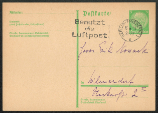 "1933 Berlin. Advertising ""Use the airmail"""