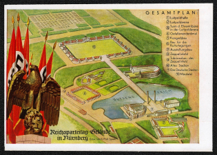 1939 Reich party rally of the NSDAP in Nuremberg. The Nuremberg Party Rally Grounds. UNISSUED, PROBE on Painting Canvas