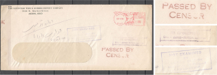 1942 USA Soviet-Anglo-Iranian Censored Censorship Cover Akron - Teheran