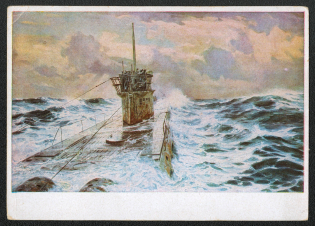 "1942 Munich House of German Art Claus Bergen ""In the battle zone of the Atlantic"""