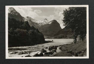 1936 Norway is a Fairyland postcard wit Advertising postmark Telephone Saves Time and Money