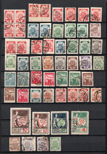 1918-40 Latvia, Collection (6 Pages, Canceled)