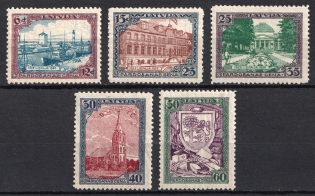 1925 Latvia (Full Set, Signed, CV $40)