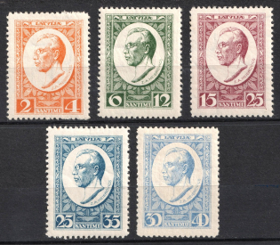 1929 Latvia (Perforated, Full Set, CV $40)