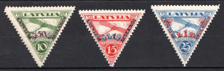1931 Latvia, Airmail (Perforated, Full Set, Signed, CV $60)