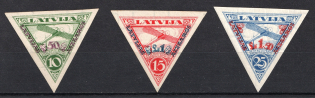 1931 Latvia, Airmail (Imperforate, Full Set, CV $60, MNH)