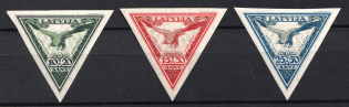 1932 Latvia, Airmail (Imperforate, Full Set, CV $80)