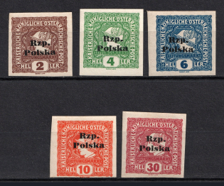 1918 Tarnow Local Issue, Poland (Full Set, Signed, CV $80)