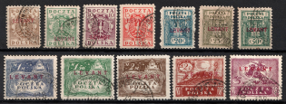 1919 Levant Polish Post Office in Turkey, Poland (Mi. 1 - 12, Full Set, Canceled, CV $2350)