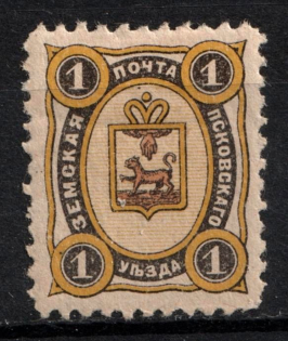 1896 1k Pskov Zemstvo, Russia (Schmidt #22)