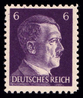 1944 6pf United States US Anti-Germany Propaganda, United States Forgery of Hitler Issue (Mi. 15, Signed, CV $80, MNH)