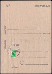 Military Mail, Germany, Lettercard (Mi. 4, Signed)