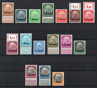 1940 Alsace, German Occupation, Germany (Mi. 1-16, Full Set, CV $30)