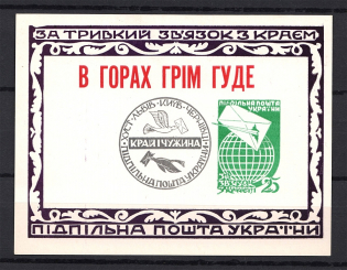 1961 Connection with the Region Block (Missed Stamp, Print Error, MNH)