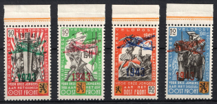 1941 Belgian Legion, Germany (Mi. I - IV, Full Set, CV $140, MNH)