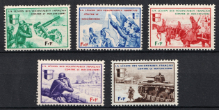 1942 French Legion, Germany (Mi. VI - X, Full Set, CV $30, MNH)