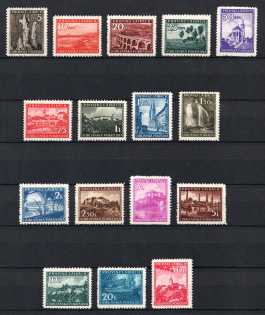 1945 Ljubljana, German Occupation, Germany (Mi. 45 - 60, Full Set, CV $360)
