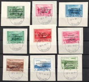 1943 Montenegro, German Occupation, Germany (Mi. 10-19, Full Set, Signed)