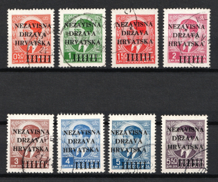 1941 Croatia, NDH (Mi. 1 - 8, Full Set, CV $70, Canceled)
