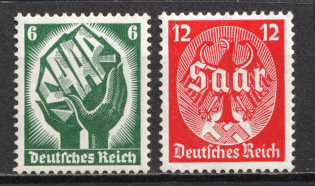 1934 Third Reich, Germany (Mi. 544 - 545, Full Set, CV $120, MNH)