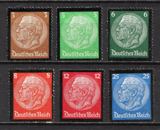 1934 Third Reich, Germany (Mi. 548 - 553, Full Set, CV $200, MNH)