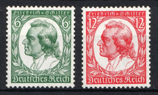 1934 Third Reich, Germany (Mi. 554 - 555, Full Set, CV $140, MNH)
