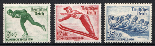 1935 Third Reich, Germany (Mi. 600 - 602, Full Set, CV $80, MNH)