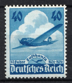 1936 Third Reich, Germany (Mi. 603, Full Set, CV $70, MNH)