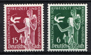 1936 Third Reich, Germany (Mi. 622-623, Full Set, CV $20, MNH)