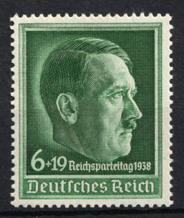 1938 Third Reich, Germany (Mi. 672 X, Full Set, CV $30, MNH)