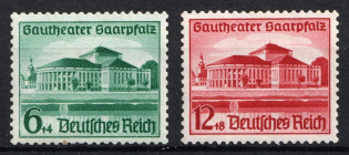 1938 Third Reich, Germany (Mi. 673 - 674, Full Set, CV $30, MNH)