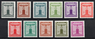 1942 Third Reich, Germany (Mi. 155 - 165, Full Set, CV $70, MNH)