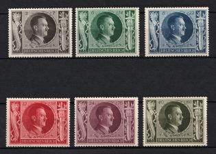 1943 Third Reich, Germany (Mi. 844 - 849, Full Set, CV $20, MNH)