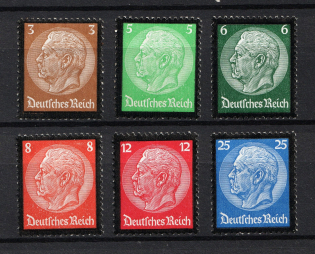 1934 Third Reich, Germany (Mi. 548 - 553, Full Set, CV $20)