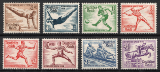 1936 Third Reich, Germany (Mi. 609 - 616, Full Set, CV $30)