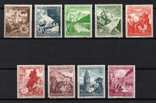1938 Third Reich, Germany (Mi. 675 - 683, Full Set, CV $30)