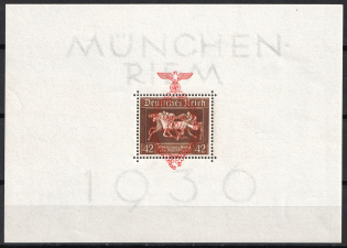 1937 Third Reich, Germany, Souvenir Sheet (Mi. Bl. 10, CV $250, MNH)