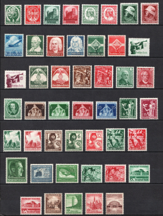 1934-39 Third Reich, Germany (2 Pages, Full Sets, CV $200, MNH)