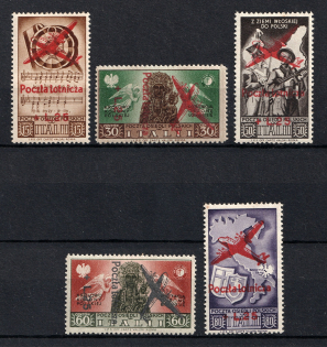 1946-47 Polish Corps in Italy, Airmail (Signed)