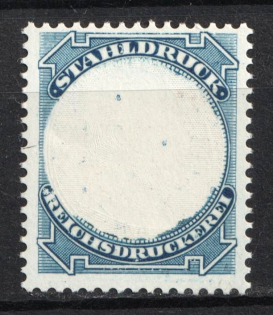 Germany Steel Print Reich Printery Stahldruck Reichsdruckerei (PROOF No Center, MNH)