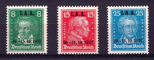 1927 Weimar Republic, Germany (Mi. 407 - 409, Full Set, CV $80)