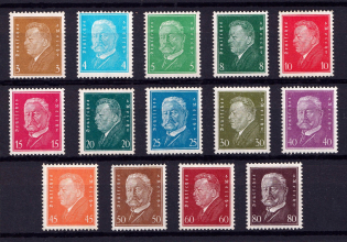 1928-31 Weimar Republic, Germany (Mi. 410 - 422, 454, Certificate, Signed, Full Sets, CV $1,440, MNH)