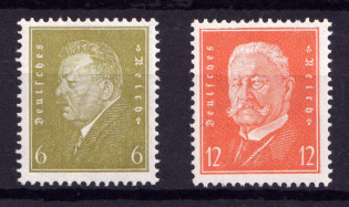 1932 Weimar Republic, Germany (Mi. 465 - 466, Full Set, CV $20, MNH)