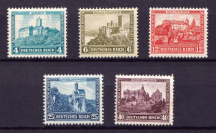 1932 Weimar Republic, Germany (Mi. 474 - 478, Full Set, CV $230, MNH)