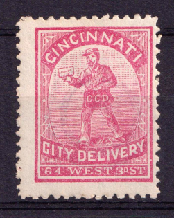 Cincinnaty City Delivery, United States Locals & Carriers (Sc. #39L1, Genuine)