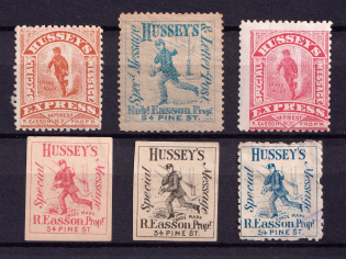 Hussey's Special Messege, United States Locals & Carriers, Small Stock (Genuine)