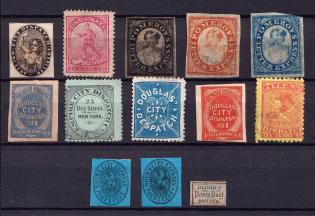 United States Locals & Carriers, Small Stock (Genuine)