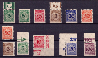 1923 Weimar Republic, Germany (Mi. 338 - 343, Full Set, CV $500, MNH)